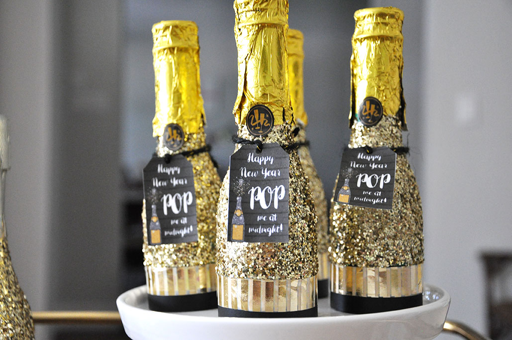 Pop Fizz Clink Champagne Stirrers (with Free Printable)