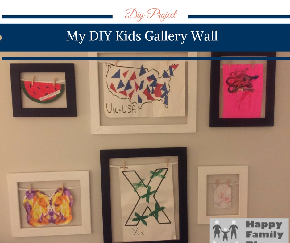 My DIY Kids Gallery Wall by Happy Family Blog