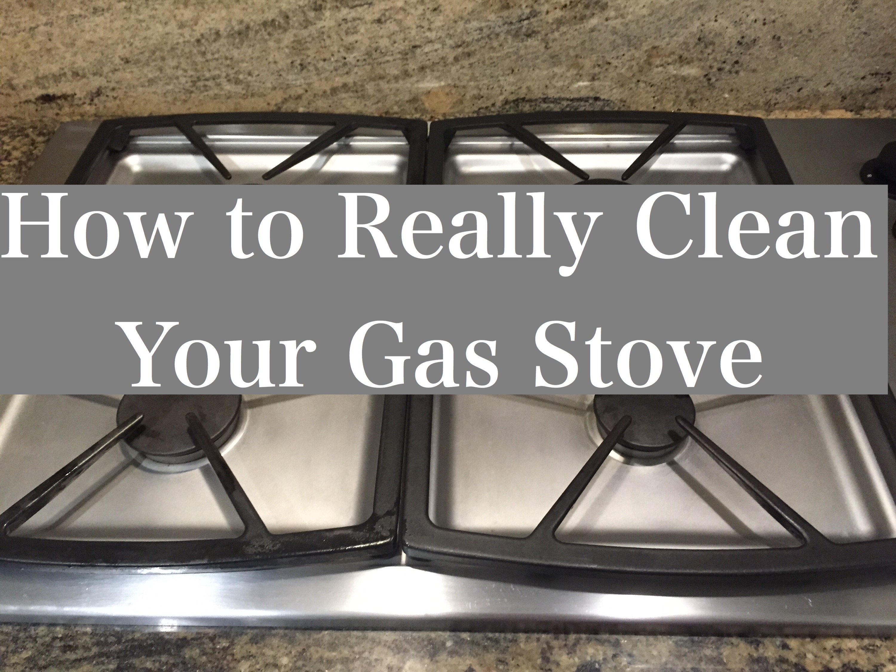 Cleaning: How to Clean a Gas Stove by Happy Family Blog