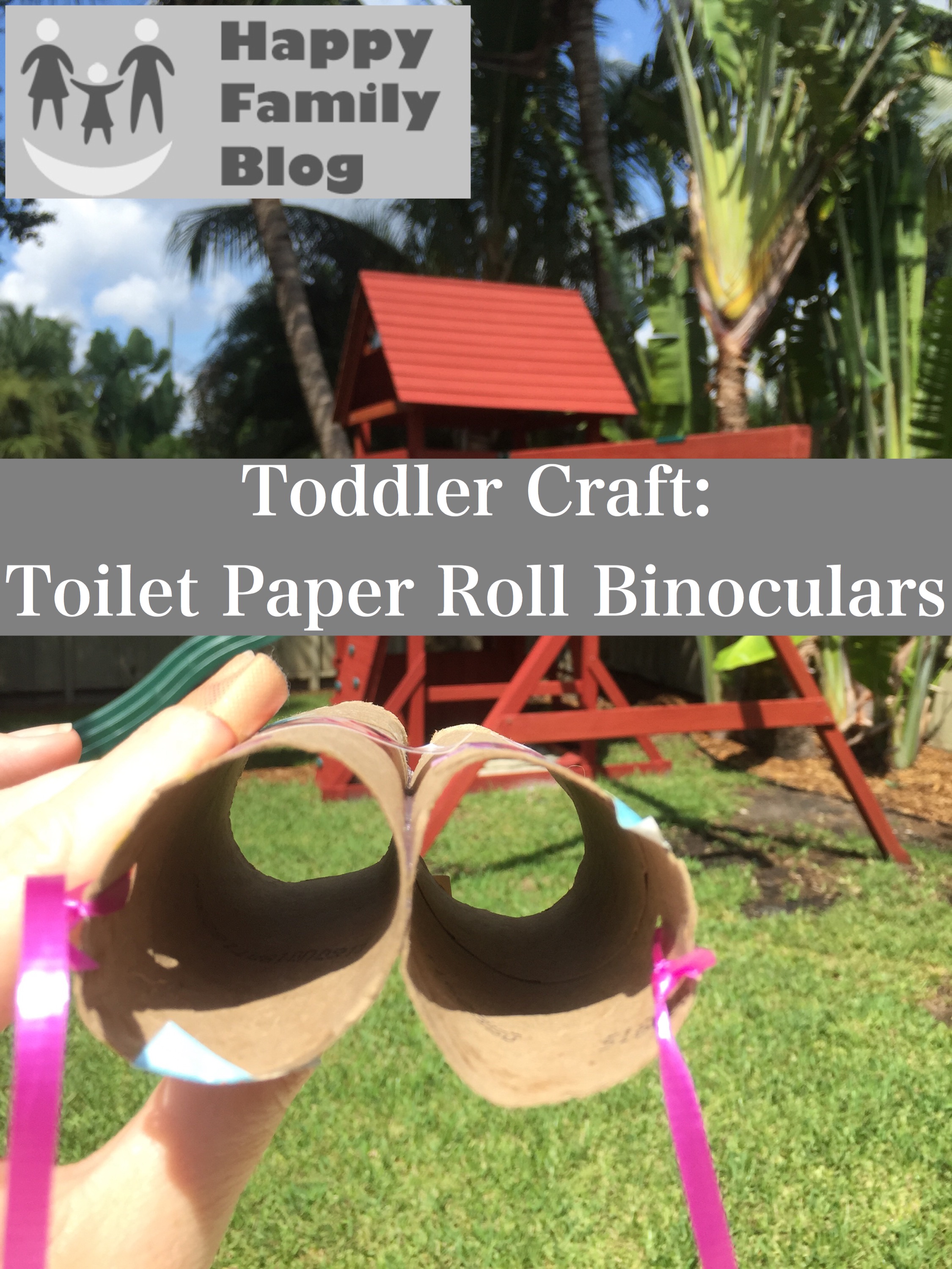Toddler Crafts: Toilet Paper Binoculars by Happy Family Blog