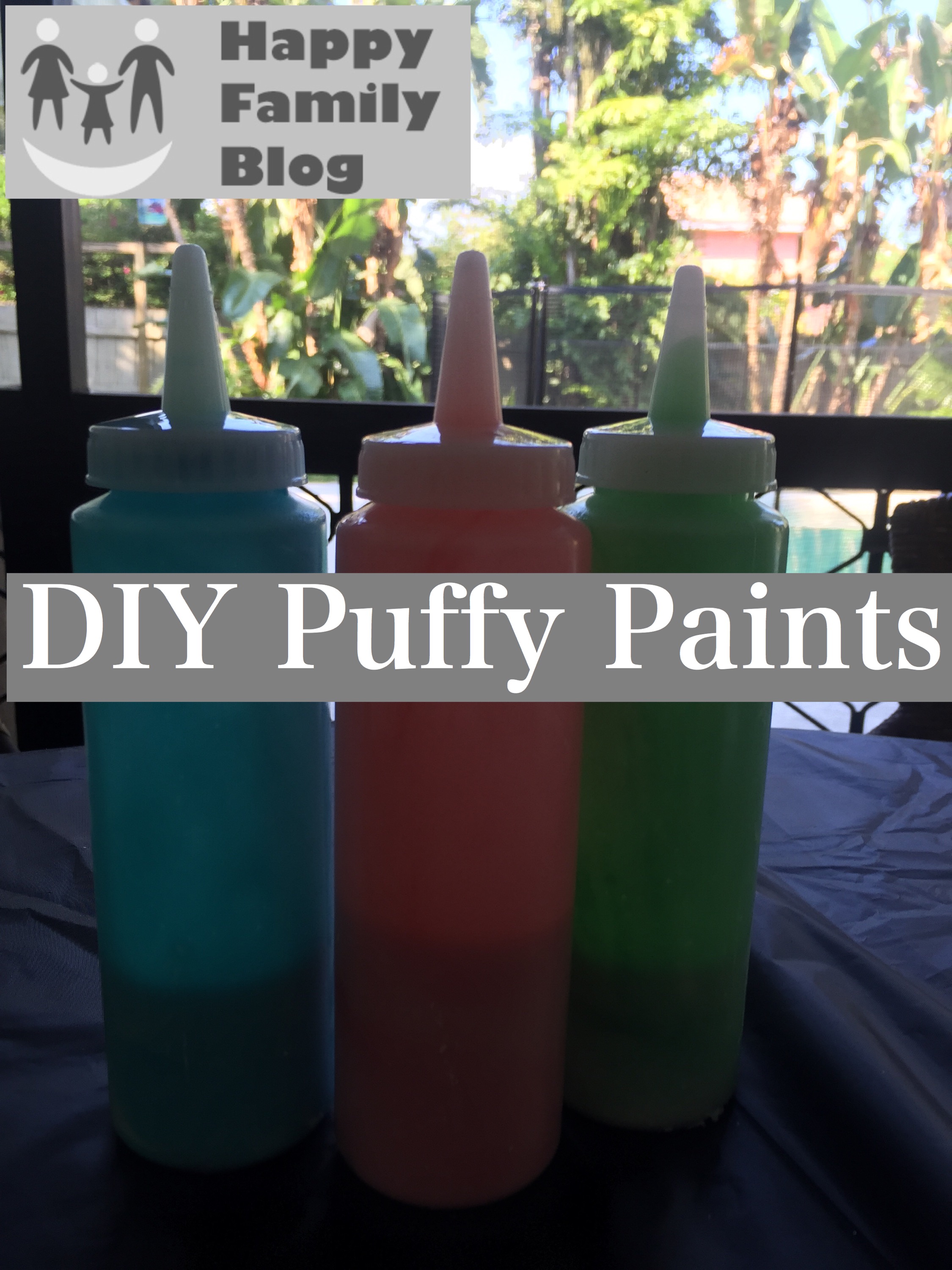 DIY Puffy Paints by Happy Family Blog