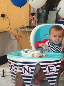 Nautical 1st Birthday by Happy Family Blog: Cake Time
