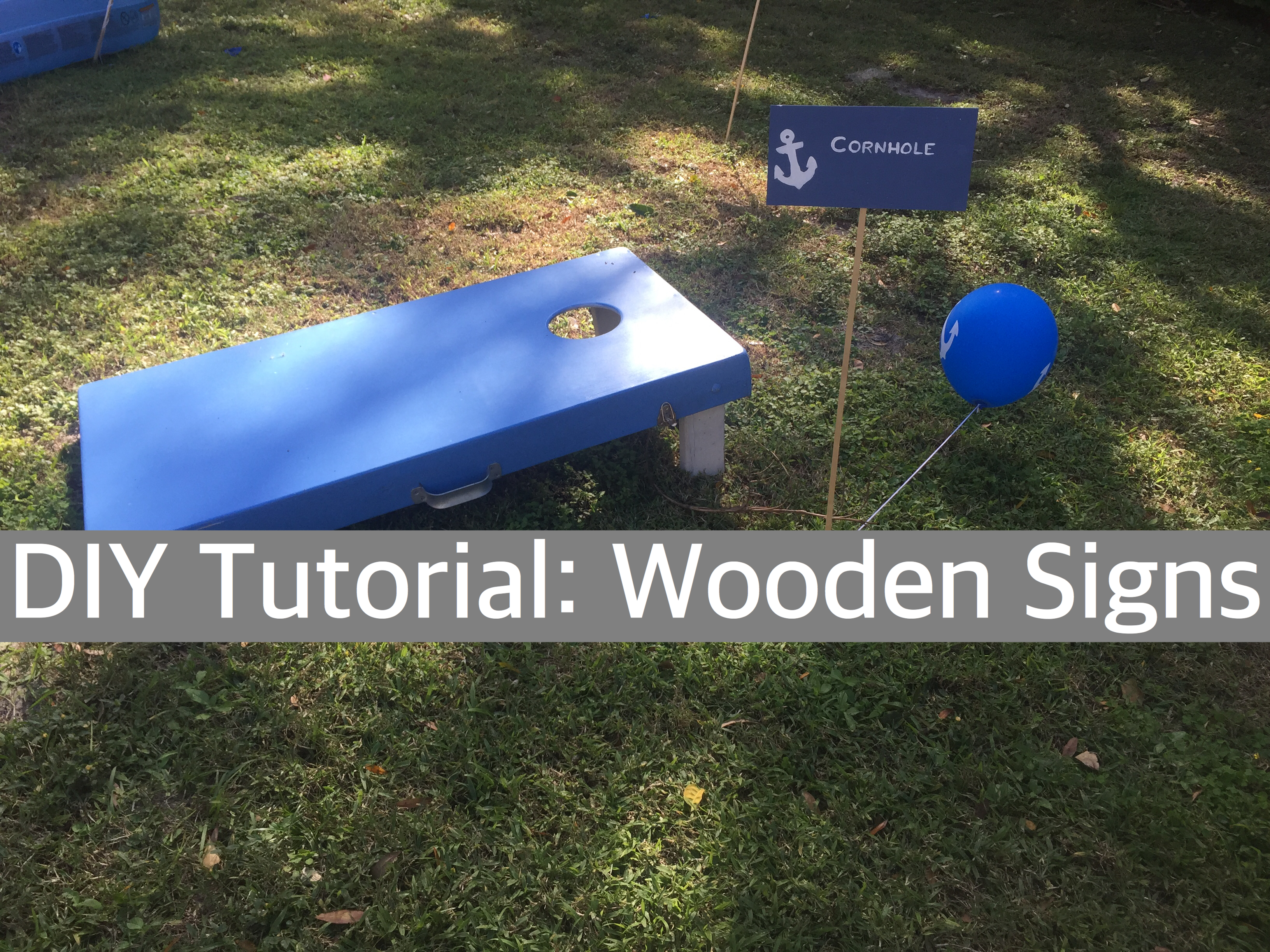 Happy Family Blog - DIY Tutorial: Wooden Signs