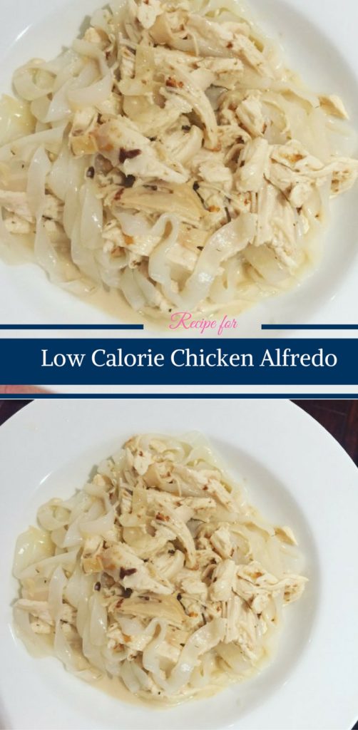 Low Calorie Chicken Alfredo by Happy Family Blog 