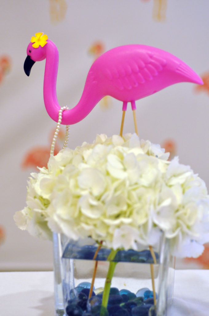 Flamingo Birthday Party, Pink and Navy by Happy Family Blog 