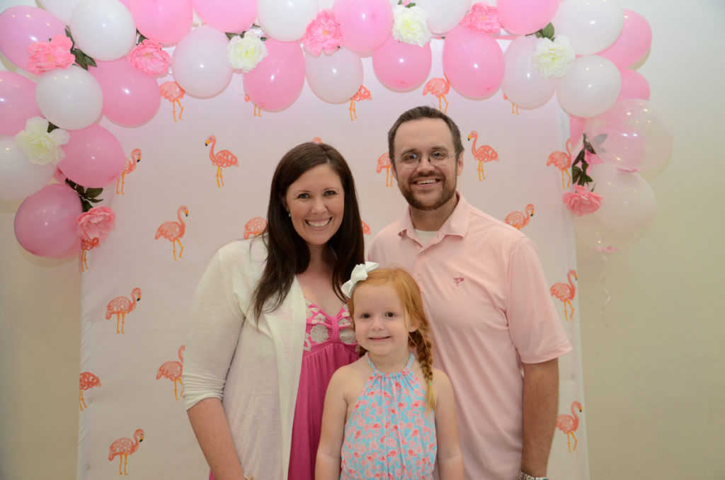 Flamingo Birthday Party, Pink and Navy by Happy Family Blog 