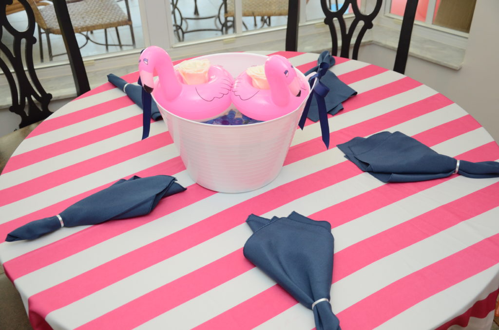 Flamingo Birthday Party, Pink and Navy by Happy Family Blog
