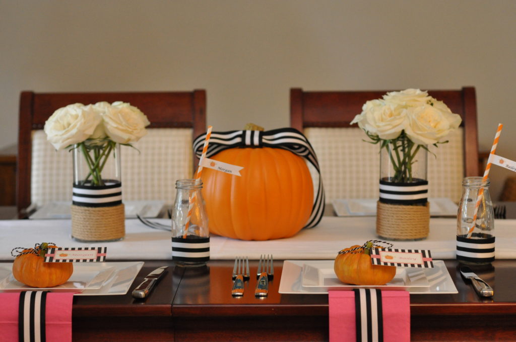 Black, White and Pink Pumpkin Party by Happy Family Blog