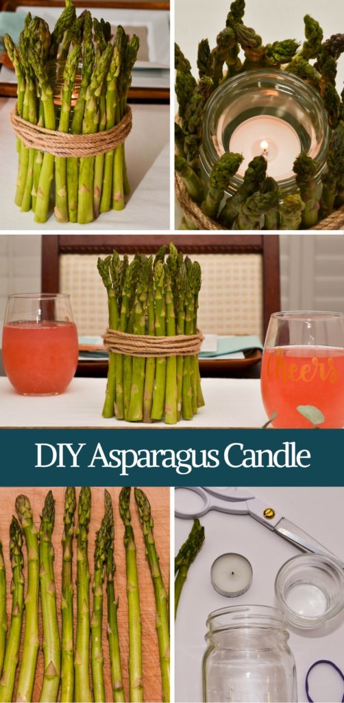 DIY Asparagus Candle Centerpieces for Meatless Monday with MorningStar by Happy Family Blog