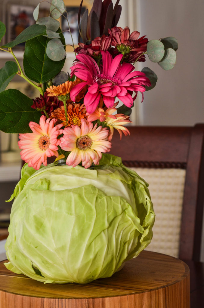 DIY Vegetable Centerpieces for Meatless Monday by Happy Family Blog