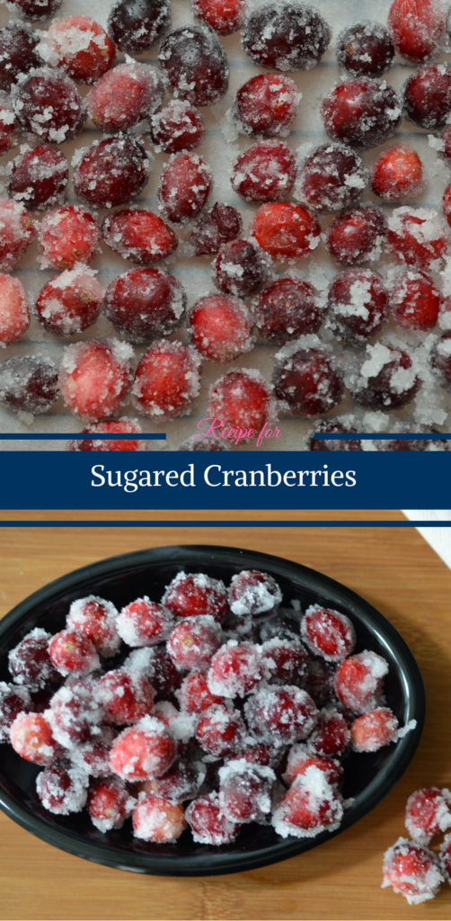 Cranberry Recipe for these festive Sugared Cranberries made with fresh cranberries by Happy Family Blog 