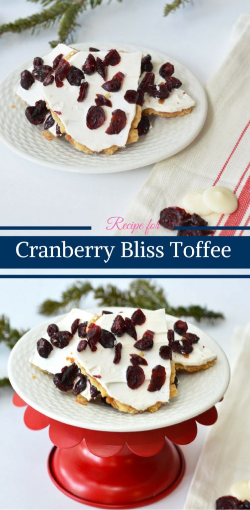 Recipe for Cranberry Bliss Toffee by Happy Family Blog 