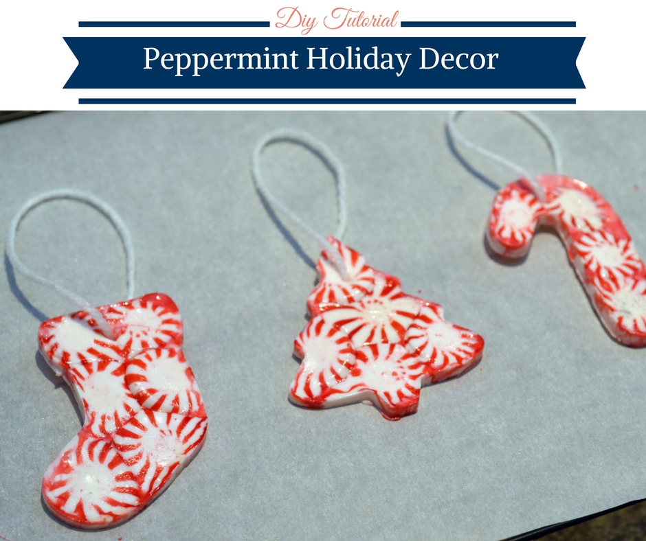 DIY Peppermint Holiday Decor by Happy Family Blog