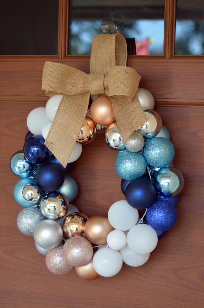 DIY Holiday Ornament Wreath by Happy Family Blog