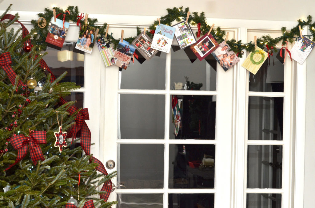 How to Display Holiday Cards by Happy Family Blog