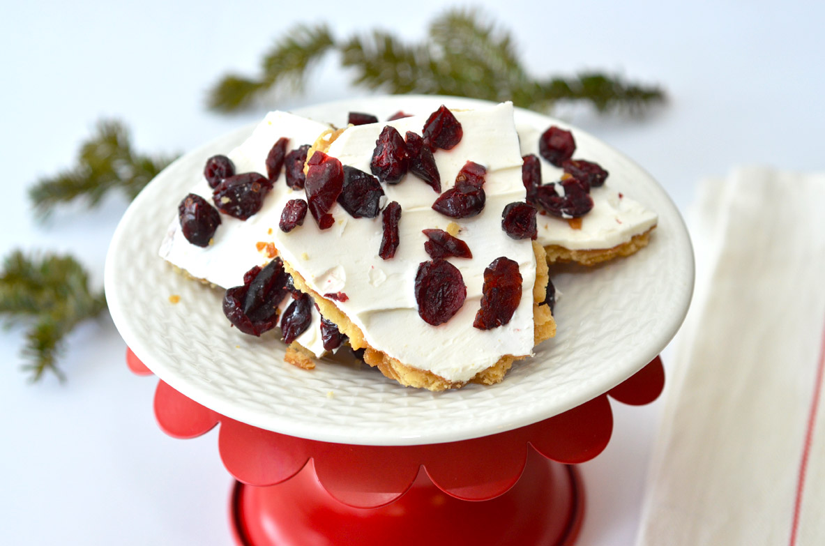 Recipe for Cranberry Bliss Toffee by Happy Family Blog