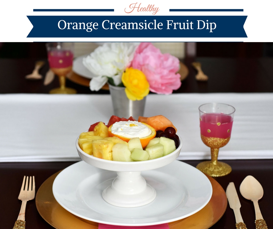 Healthy Orange Creamsicle Fruit Dip by Happy Family Blog