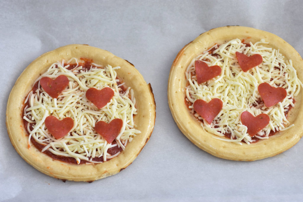 Pepperoni Heart Pizza by Happy Family Blog
