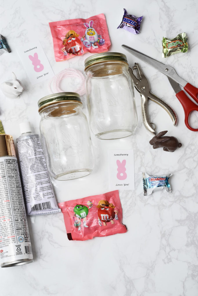 DIY Easter Treat Jars + Free Somebunny Loves You Printable by Happy Family Blog