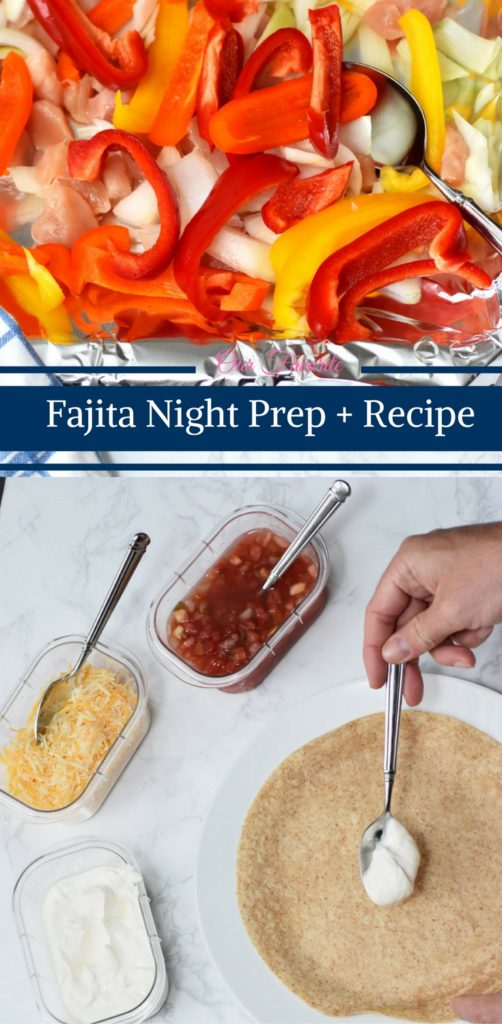 Fajita Night Prep + Recipe by Happy Family Blog