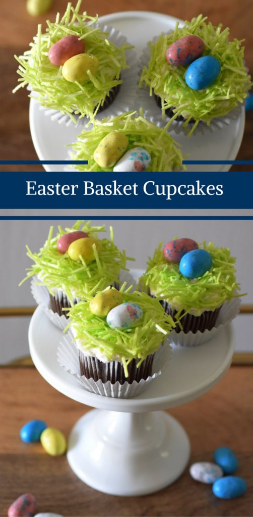 Easter Basket Cupcake by Happy Family Blog