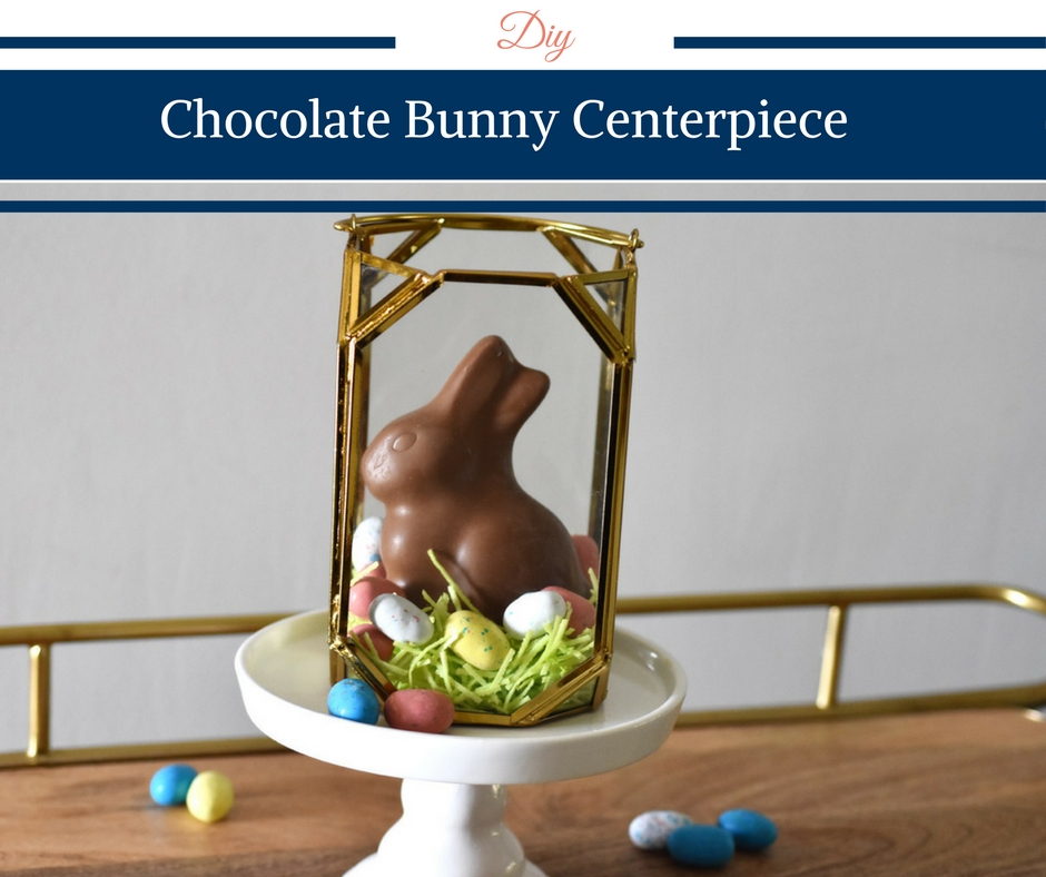 Chocolate Bunny Centerpiece by Happy Family Blog