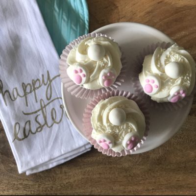 Easter Bunny Tail Cupcakes by Happy Family Blog