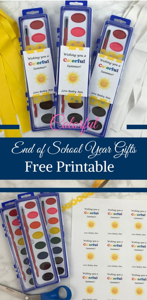 Colorful End of the School Year Gifts + Free Printable by Happy Family Blog