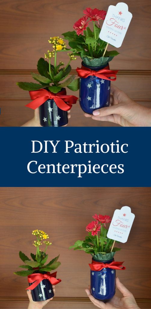 DIY Patriotic Centerpieces by Happy Family Blog