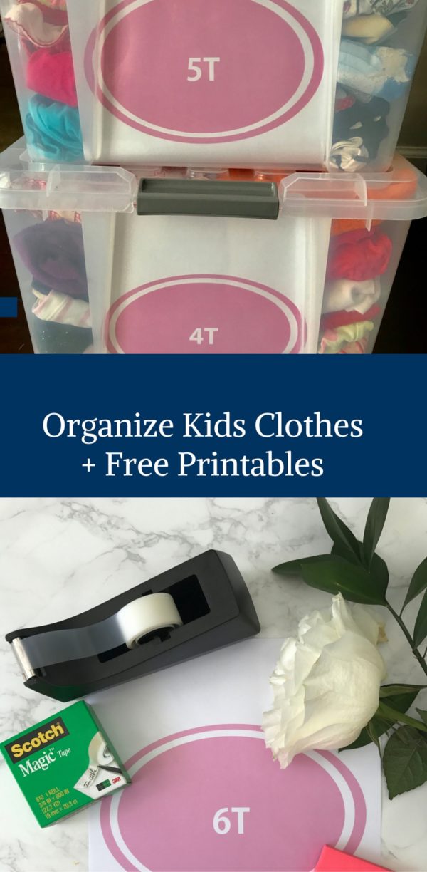 Organize Kids Clothes + Free Printables • Happy Family Blog