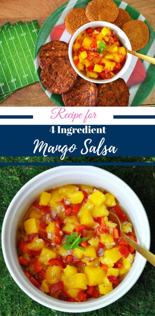 4 Ingredient Mango Salsa Recipe by Happy Family Blog