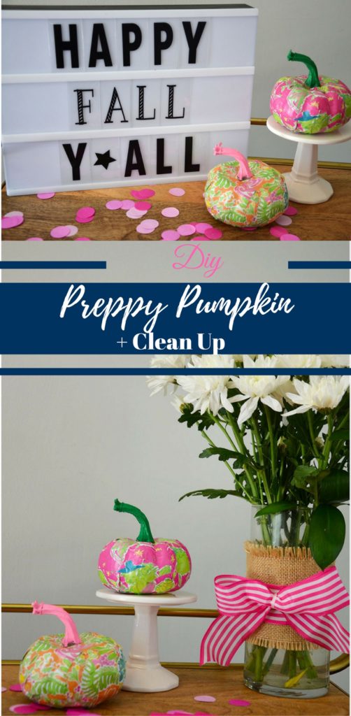 DIY Preppy Pumpkins, DIY Preppy Pumpkin, lilly pulitzer pumpkin