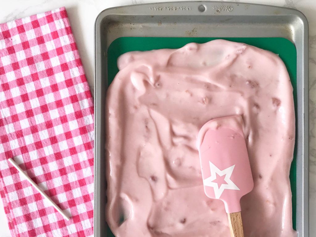 Strawberry and Vanilla Swirl Yogurt Bark by Happy Family Blog
