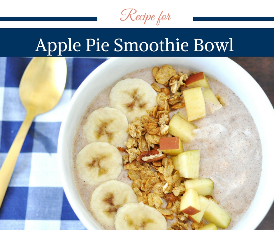 Apple Pie Smoothie Bowl by Happy Family Blog