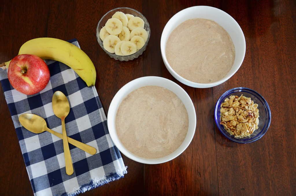 Recipe for Apple Pie Smoothie Bowl by Happy Family Blog