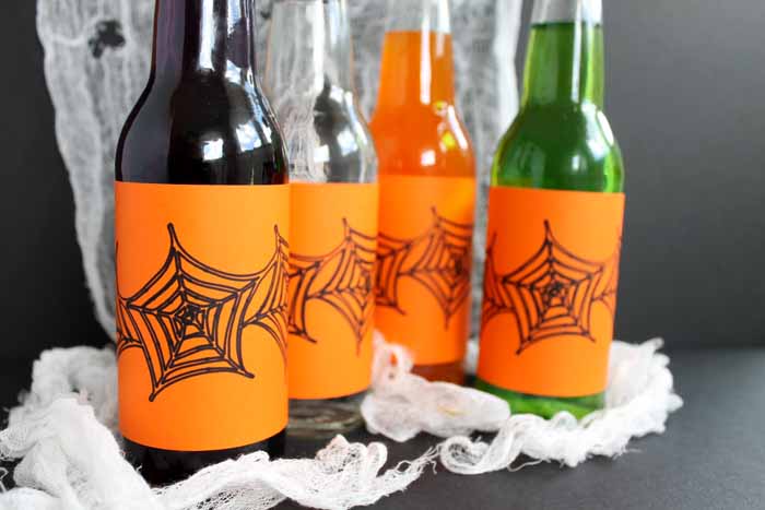 Halloween Bottle Labels, halloween drinks