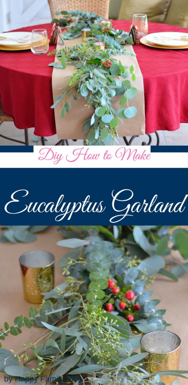 DIY How to Make Eucalyptus Garland • Happy Family Blog