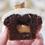 Chocolate Cupcakes with peanut butter frosting