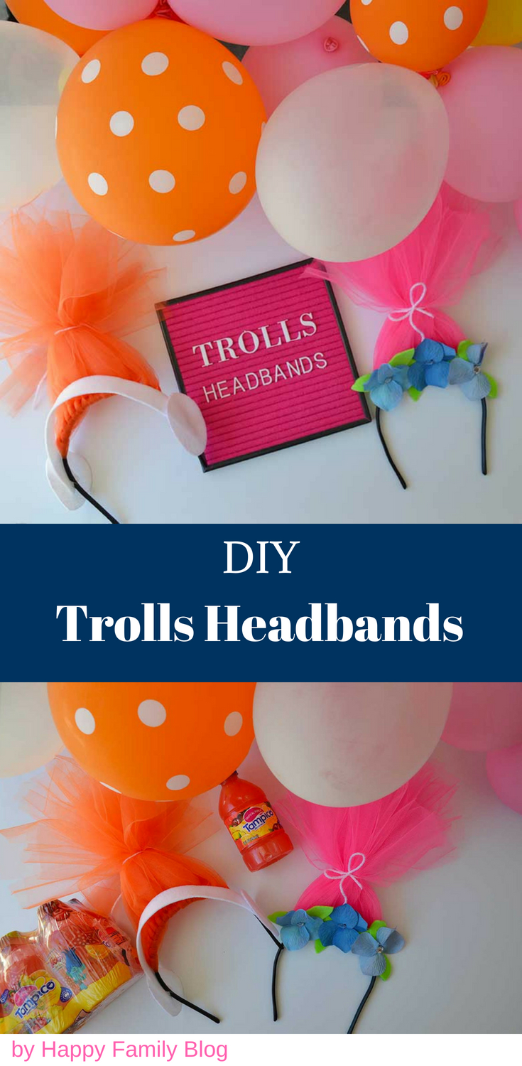 DIY Trolls Headband by Happy Family Blog