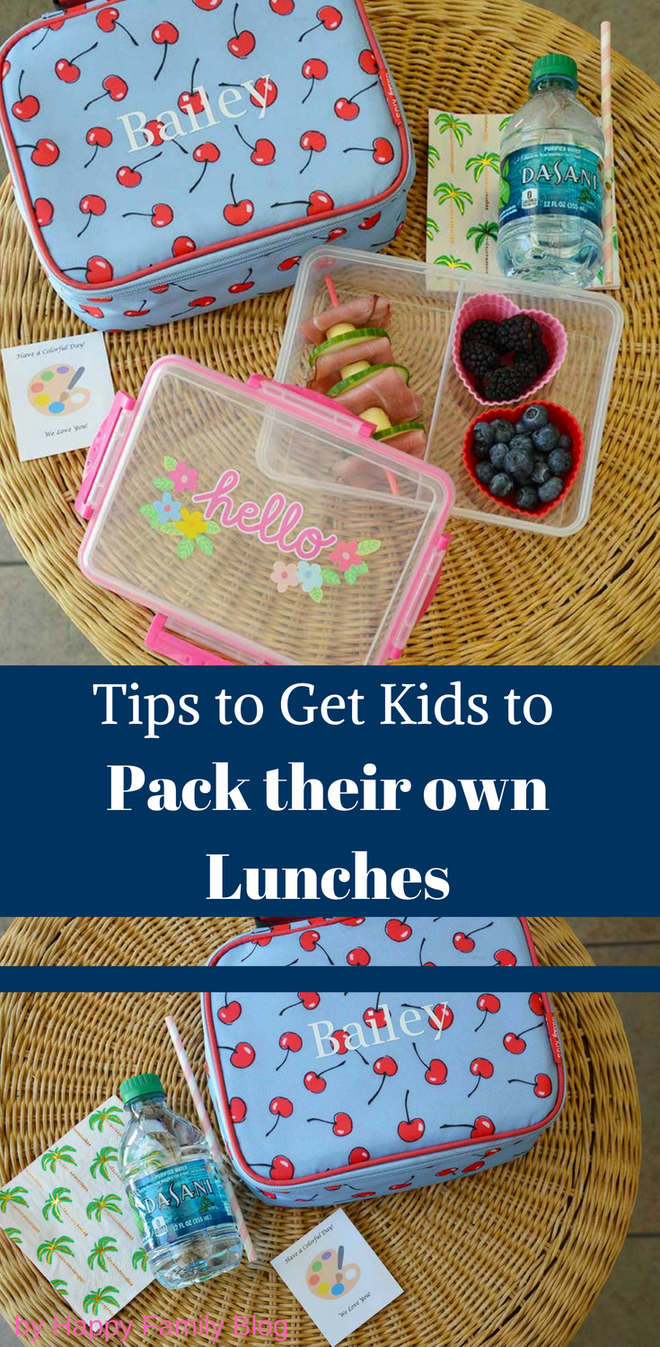 Tips to Get Kids to Pack their own Lunches