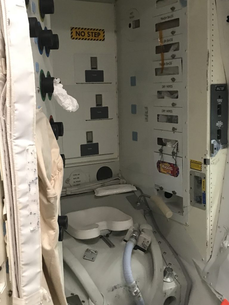 Bathroom on ISS