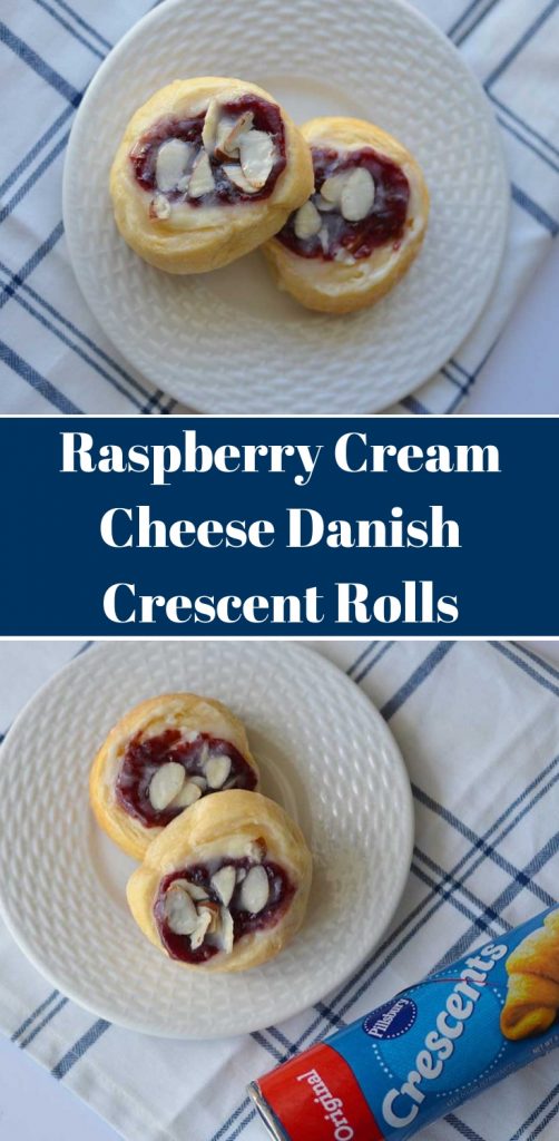 Raspberry Cream Cheese Danish Crescent Rolls