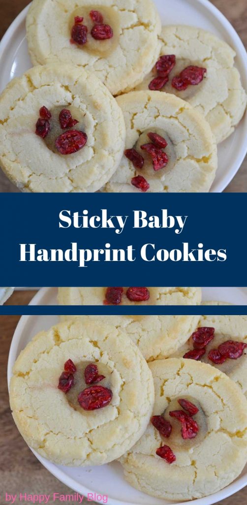 Sticky Baby Handprint Cookies