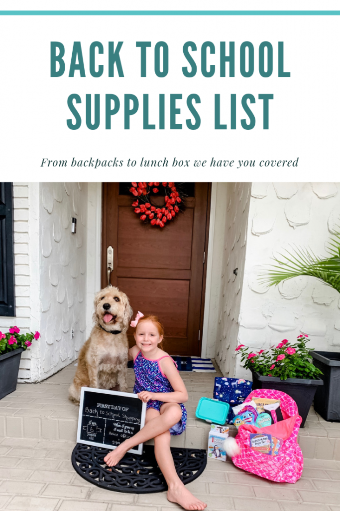 Back to School Supplies List, Back to school shopping