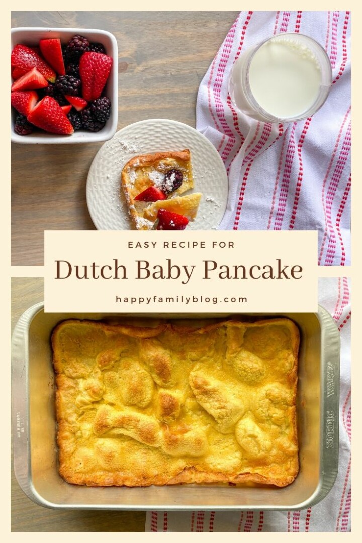Dutch Baby Pancake Recipe • Happy Family Blog