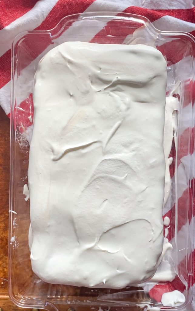 Whipped cream frosting