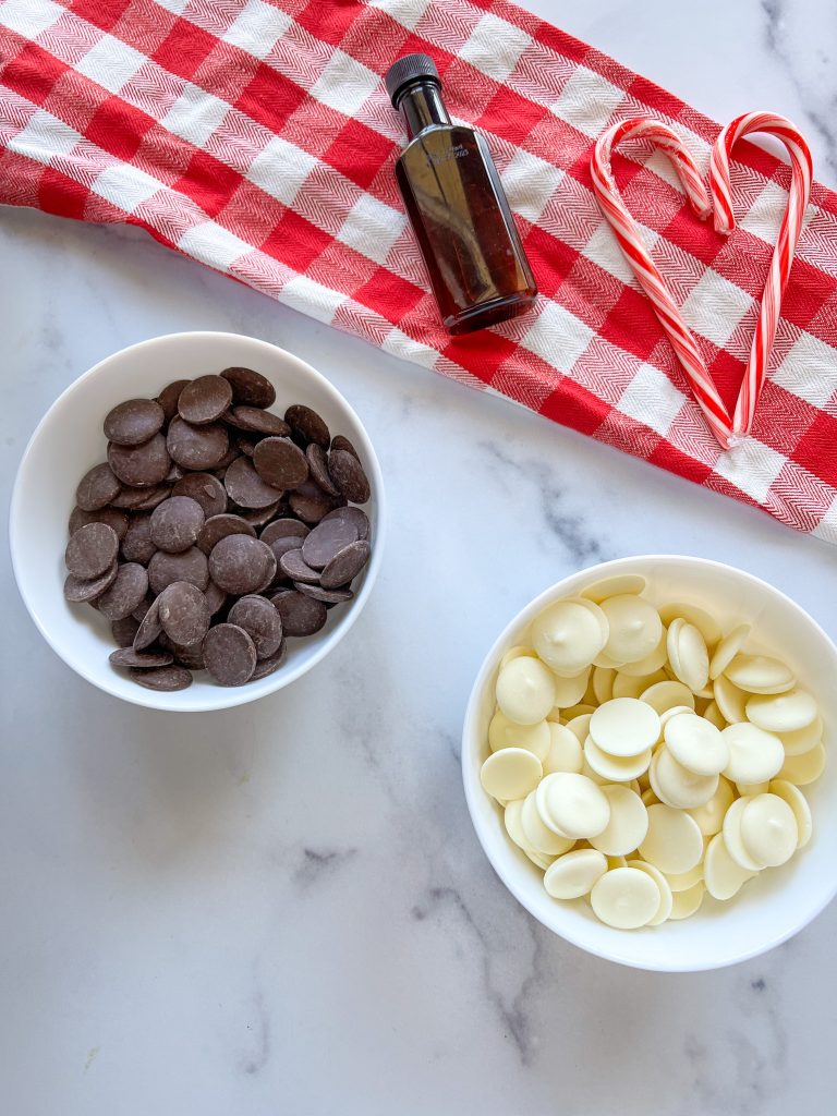 Ingredients for Easy Peppermint Bark