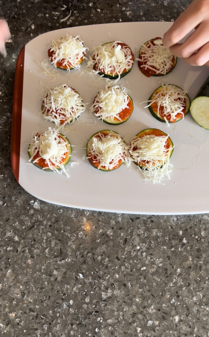 Zucchini Pizza Bites Air Fryer • Happy Family Blog